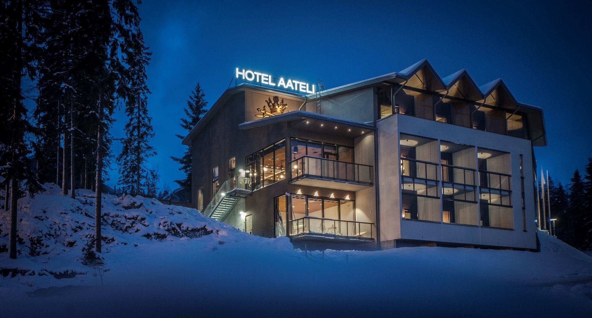 Hotel Aateli Hillside Vuokatti Exterior photo
